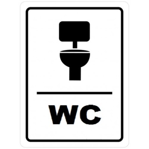 Indicator Cu wc, Sticker autocolant