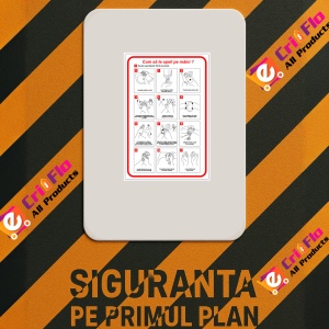 Indicator Cum sa te speli pe maini, Sticker autocolant - Img 2