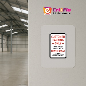 Indicator Customer Parking Only Signs, Sticker autocolant - Img 3