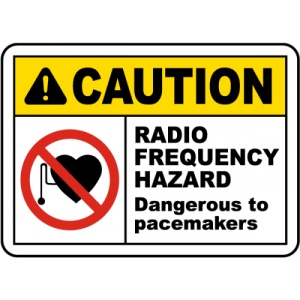 Indicator Dangerous To Pacemakers Sign, Sticker autocolant