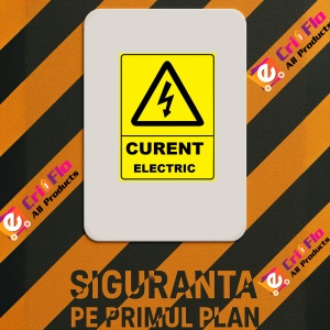 Indicator De avertizare pentru curent electric, Sticker autocolant - Img 2