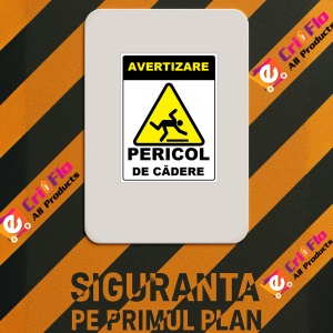 Indicator De avertizare pericol de cadere, Sticker autocolant - Img 2