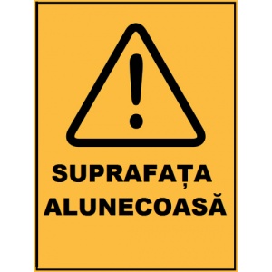 Indicator De avertizare suprafata alunecoasa, Sticker autocolant
