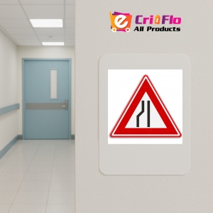 Indicator De circulatie drum ingustat in stanga, Sticker autocolant - Img 4