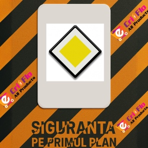 Indicator de circulatie pentru drum cu prioritare, Sticker autocolant - Img 2
