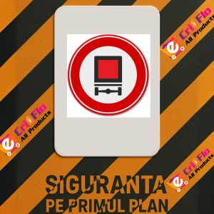 Indicator de circulatie pentru vehiculele care transporta substante periculoase, Sticker autocolant - Img 2