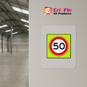 Indicator De circulatie Viteza maxima 50 km, Sticker autocolant - Img 3