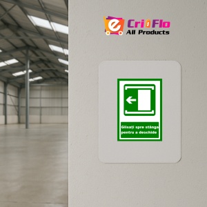 Indicator De iesire glisati spre dreapta pentru a stanga, Sticker autocolant - Img 3