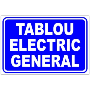 Indicator De informare pentru tablou electric general, Sticker autocolant