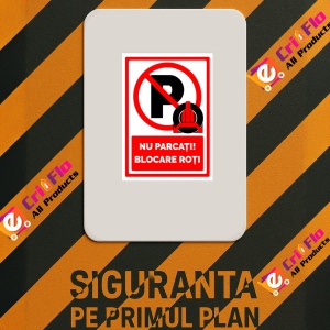 Indicator De parcare nu parcati blocare roti, Sticker autocolant - Img 2