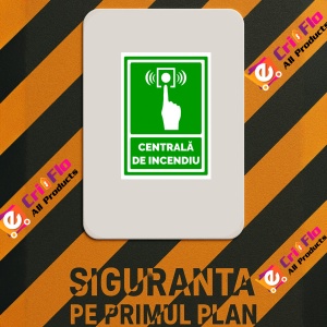 Indicator De securitate centrala de incendiu, Sticker autocolant - Img 2