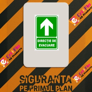 Indicator De securitate iesire in in sus, Sticker autocolant - Img 2
