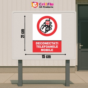 Indicator Deconectati telefoanele mobile, Sticker autocolant - Img 2