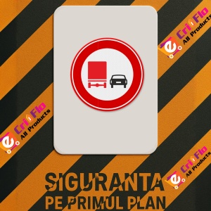 Indicator Depasirea interzisa pentru camioane, Sticker autocolant - Img 2