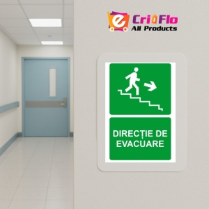 Indicator Directie de evacuare, Sticker autocolant - Img 5