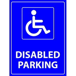 Indicator Disabled Parking signs, Sticker autocolant