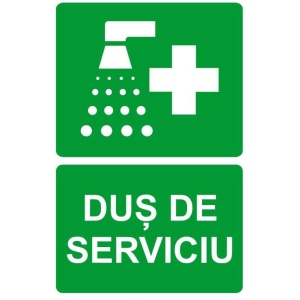 Indicator Dus de serviciu Indicator de prim ajutor salvare sau situatii de ur, Sticker autocolant