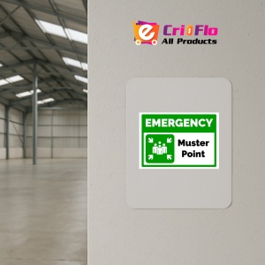 Indicator Emergency muster point, Sticker autocolant - Img 3
