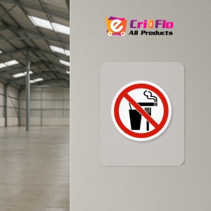 Indicator Eticheta a nu manca nu bea sau nu fumati, Sticker autocolant - Img 3