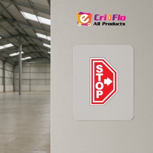 Indicator Eticheta stop pentru podea cu sageata spre dreapta, Sticker autocolant - Img 3