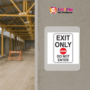Indicator EXIT ONLY DO NOT ENTER, Sticker autocolant - Img 5