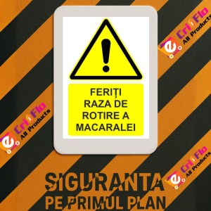 Indicator Feriti raza de rotire a macaralei indicator de avertizare, Sticker autocolant - Img 3