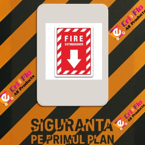 Indicator FIRE EXTINGUISHER SIGN AND LABELS, Sticker autocolant - Img 2