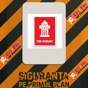 Indicator FIRE HYDRANT SIGNS, Sticker autocolant - Img 2