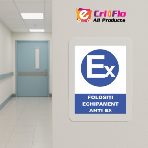Indicator Folositi echipament anti ex, Sticker autocolant - Img 5