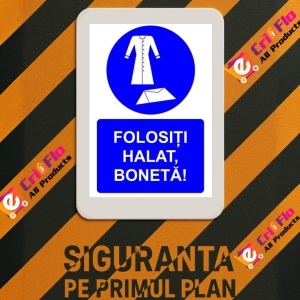 Indicator Folositi halat boneta indicator de obligativitate, Sticker autocolant - Img 3