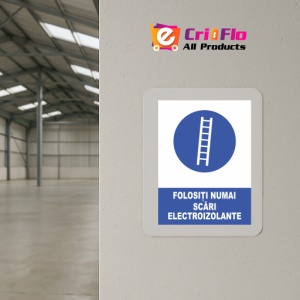 Indicator Folositi numai scari electroizolante, Sticker autocolant - Img 4