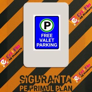 Indicator Free Valet Parking sign, Sticker autocolant - Img 2