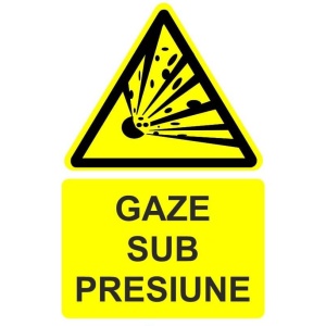 Indicator Gaze sub presiune indicator de avertizare, Sticker autocolant