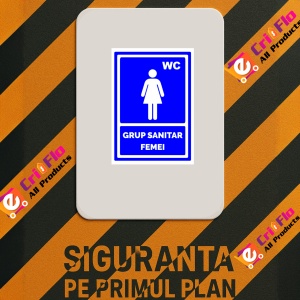 Indicator Grup sanitar pentru femei, Sticker autocolant - Img 2