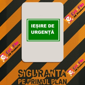 Indicator Iesire de urgenta, Sticker autocolant - Img 2