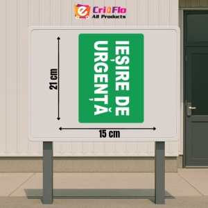 Indicator Iesire de urgenta, Sticker autocolant - Img 2