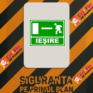 Indicator Iesire in stanga, Sticker autocolant - Img 2