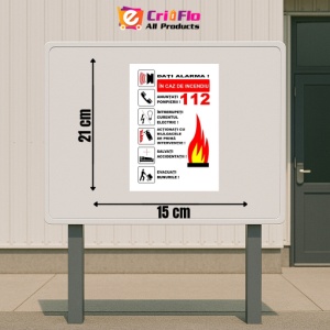 Indicator In caz de incendiu PSI autoadeziv sticker autocolantSticker autocolant - Img 2