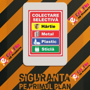 Indicator Indicator colectare selectiva, Sticker autocolant - Img 3
