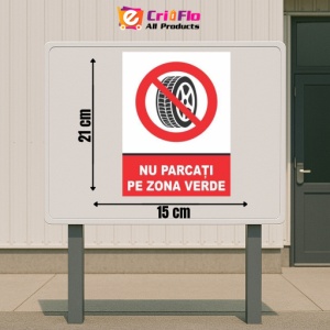 Indicator Indicator nu parcati pe zona verde, Sticker autocolant - Img 2