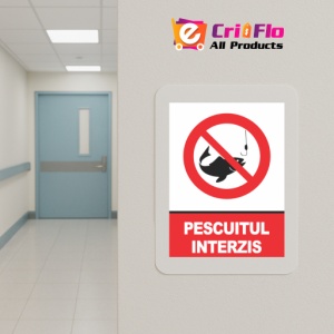 Indicator Indicator pescuitul interzis, Sticker autocolant - Img 5