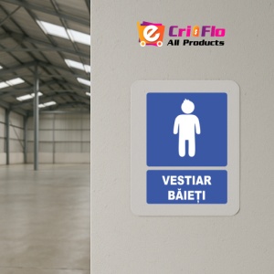 Indicator Indicator vestiar baieti, Sticker autocolant - Img 4