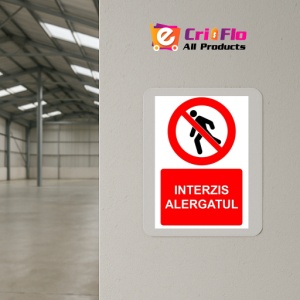 Indicator Interzis alergatul indicator de interzicere, Sticker autocolant - Img 4