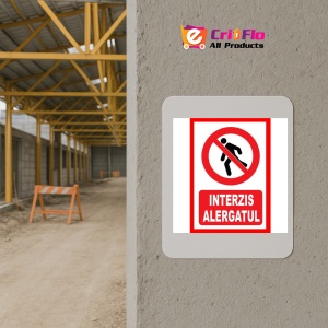 Indicator Interzis alergatul, Sticker autocolant - Img 5