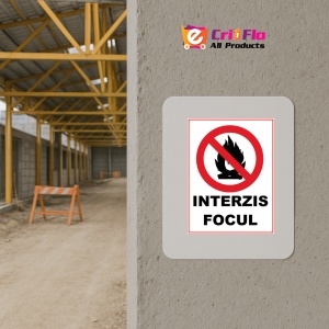 Indicator Interzis focul, Sticker autocolant - Img 5