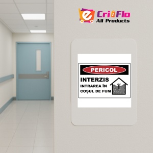 Indicator Interzis intrarea in cosul de fum, Sticker autocolant - Img 4