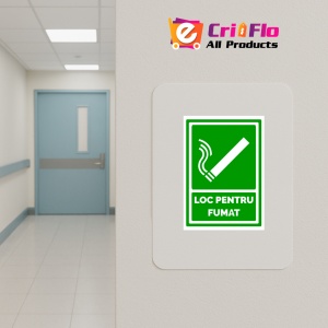 Indicator Loc pentru fumat, Sticker autocolant - Img 4