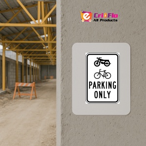 Indicator Motorcycle and Bike Parking Only Sign, Sticker autocolant - Img 5