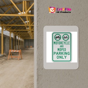Indicator Motorcycle and Moped Parking Only Sign, Sticker autocolant - Img 5