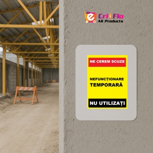 Indicator Ne cerem scuze nefunctionare temporare nu utilizati, Sticker autocolant - Img 5